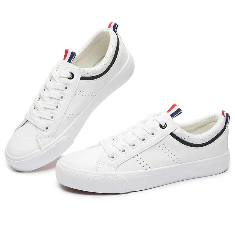 XRH Bulk Wholesale School Lace Up Rubber Cotton Custom Logo Unisex White Canvas Casual Sneaker Shoes For Mens