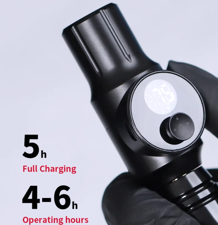 Fast Charge 1500mAh Tattoo Battery RCA Interface Wireless Tattoo Power Supply for Rotary Tattoo Machine