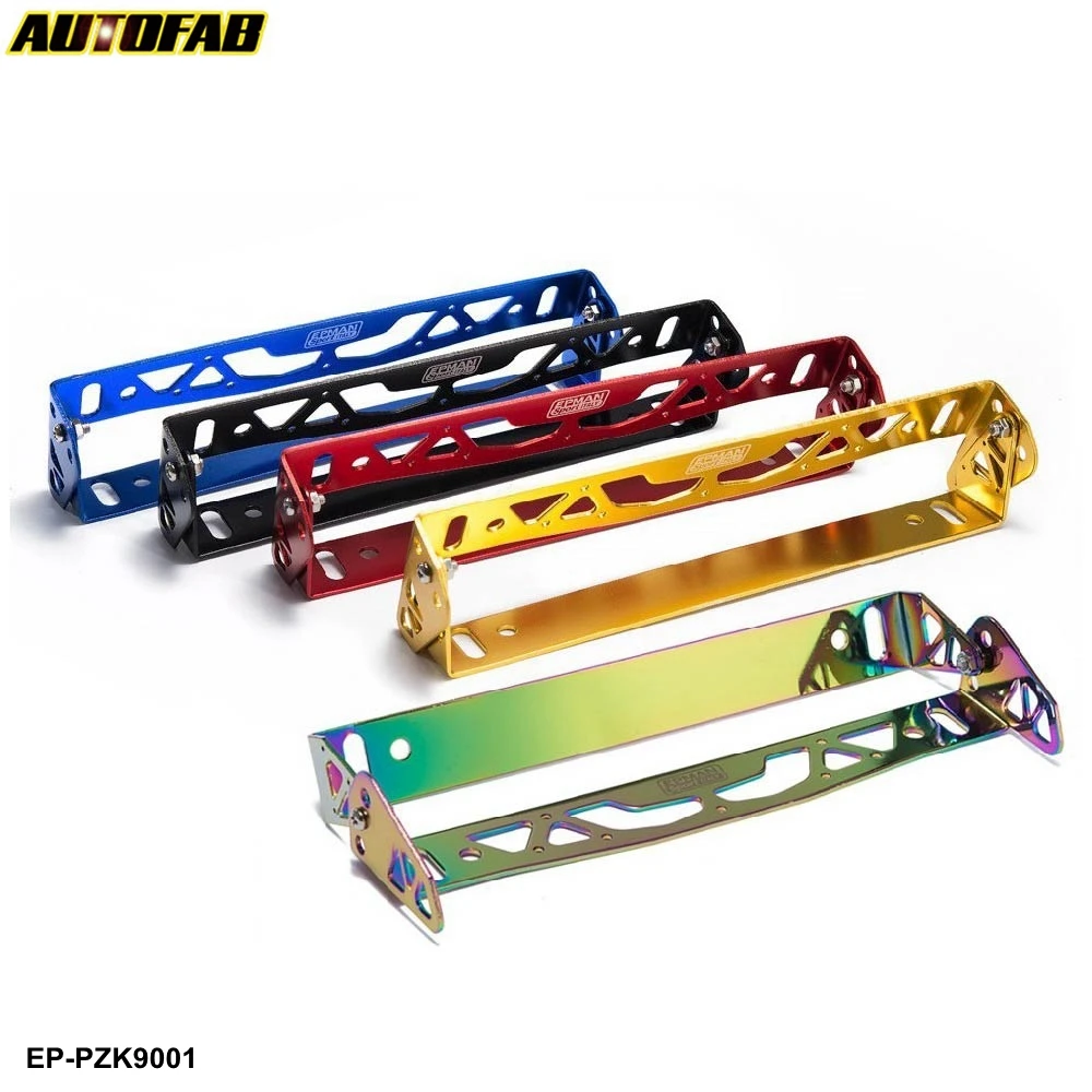 AUTOFAB-Стайлинг автомобиля Регулируемый гоночный стиль переместить Кронштейн Автомобильный номерной знак рамка держатель для Toyota Honda