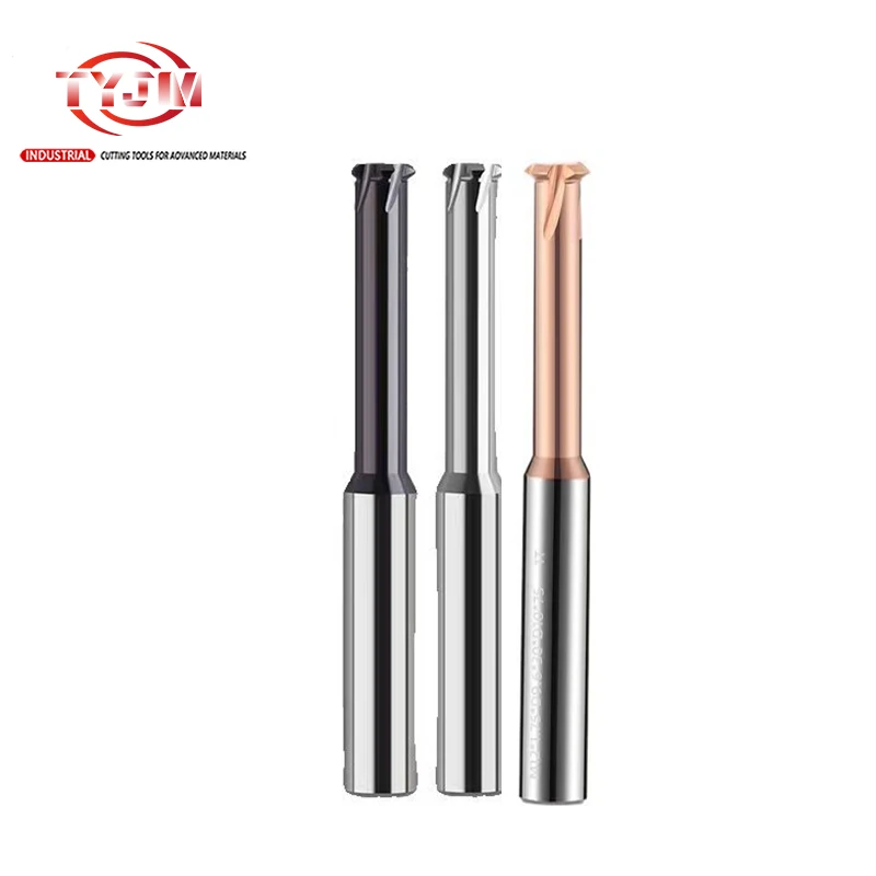 Single Thread Milling Cutters For Metric Steel High-Precision with Coating Cnc 60 Degree Tungsten Steel Single Tooth Thread Mill