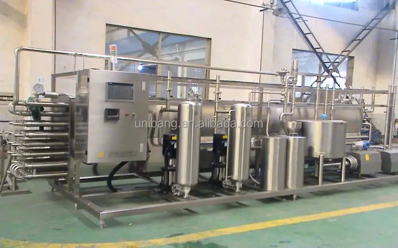 Tubular Pasteurizer 1000L Milk Production Line Milk Processing Plant 2000L UHT sterilizer beverage Pasteurisation for Cider