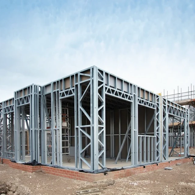Big Space Prefab Kit Luxury Light Gauge Steel Villa House
