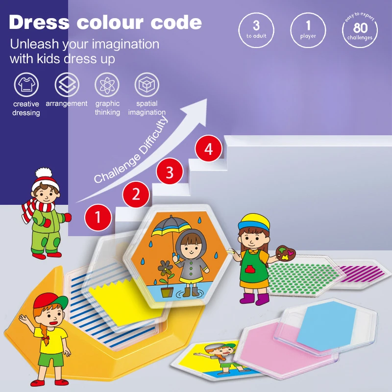ColorDecodingGame мышление головоломка образовательная настольная игрушка логический цвет матч игра