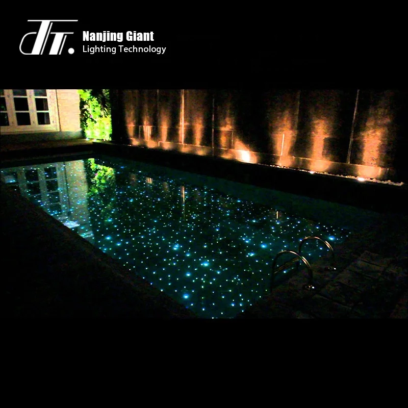 Colour Changeable swimming pool underground light with Fiber optic ceiling light engine