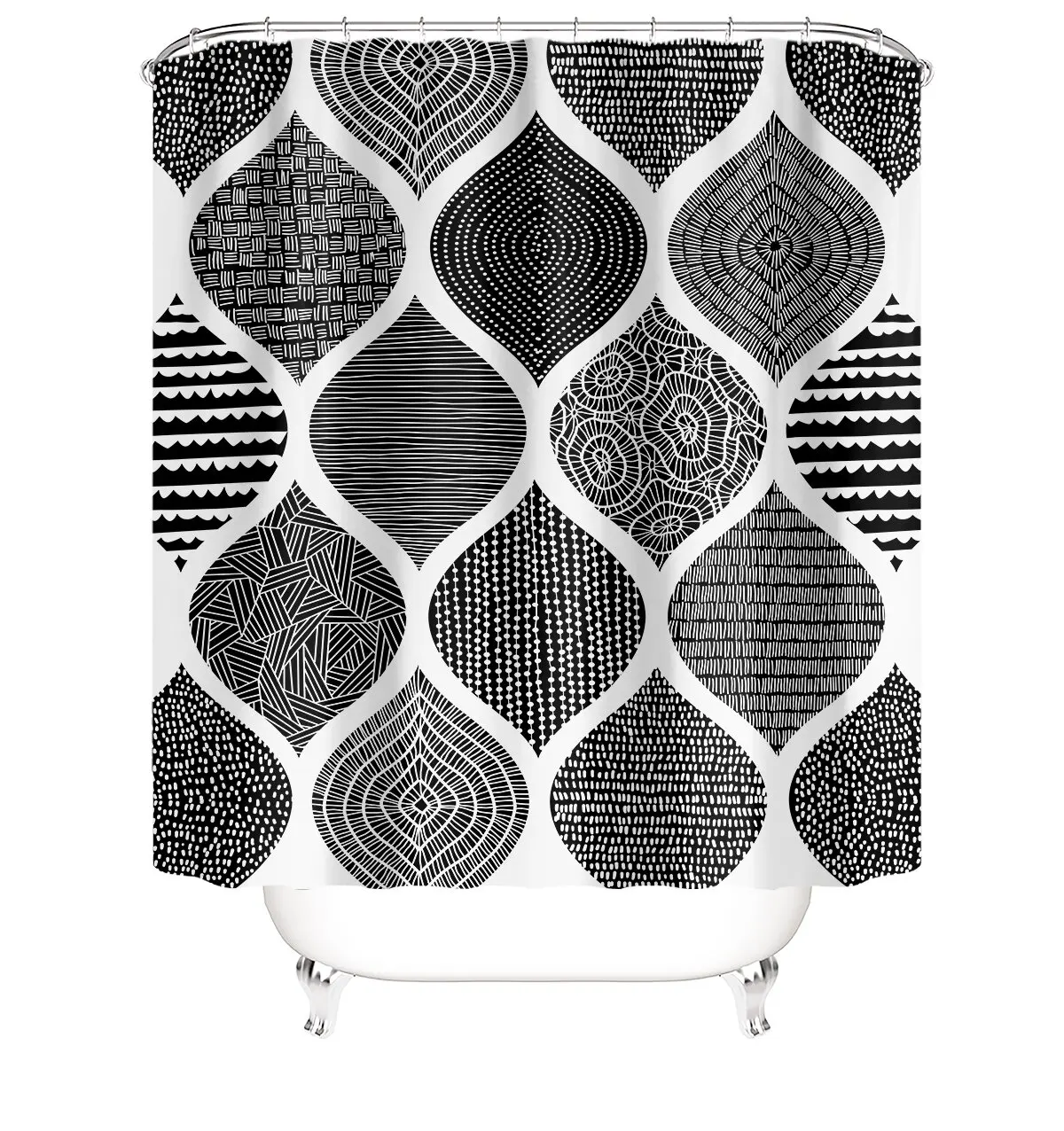 Shower Curtain Set Bathroom Fabric Fall Curtains Waterproof Colorful Bathroom Rug And Shower Curtain