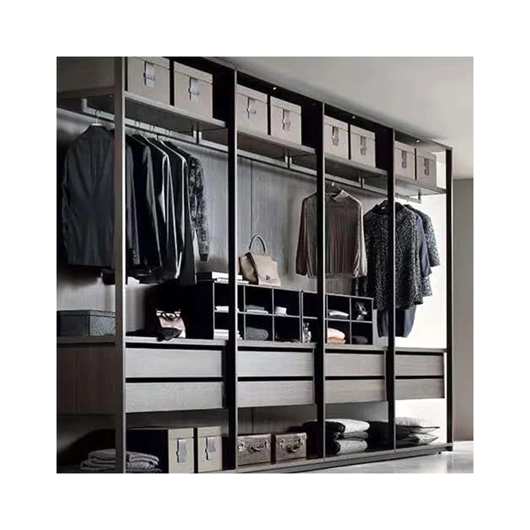 Narrow Smart Bedroom Furniture Wardrobes Wooden Modern