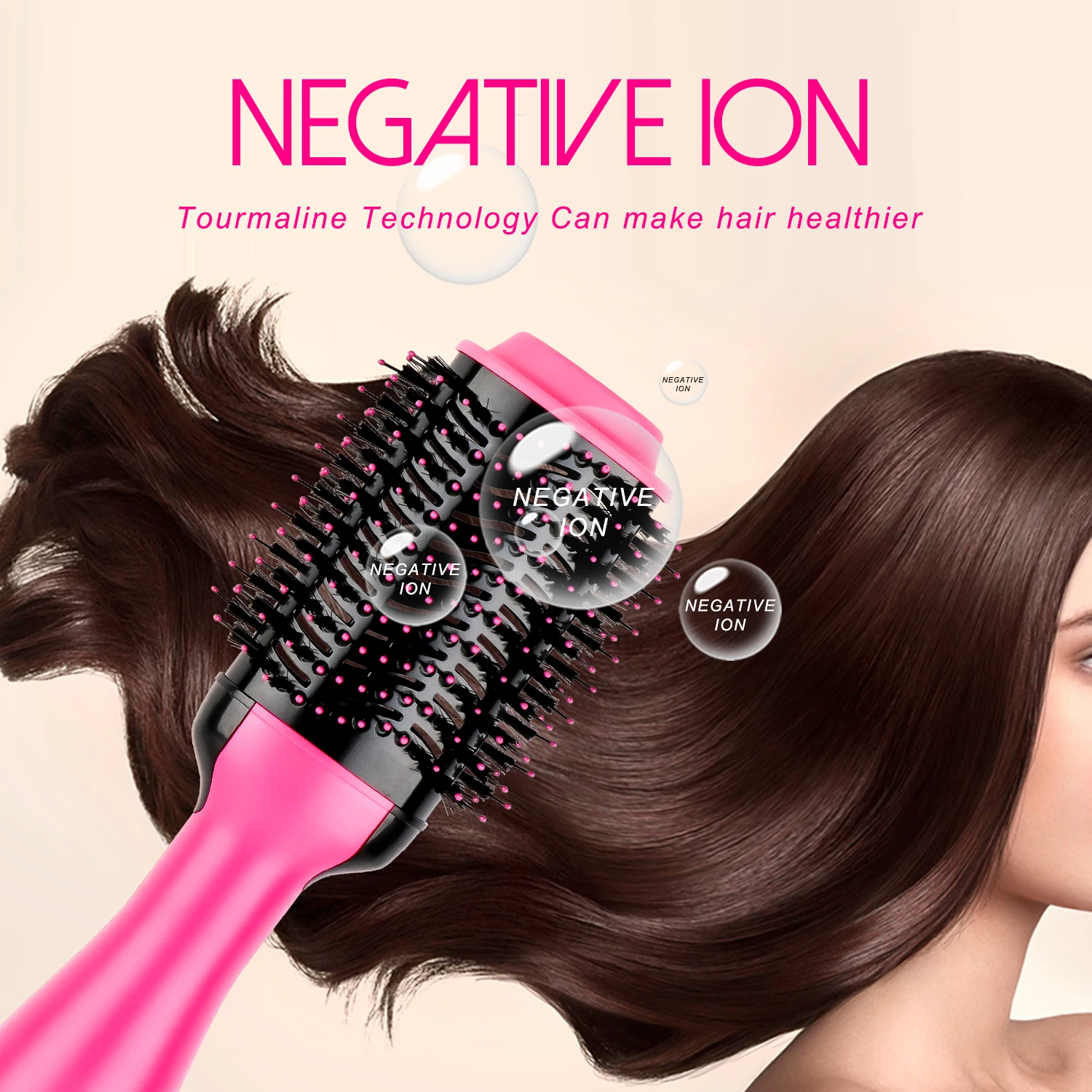  Lescolton Wholesale Professional One Step Hair Dryer Hot Air Comb And Styler Brush Custom