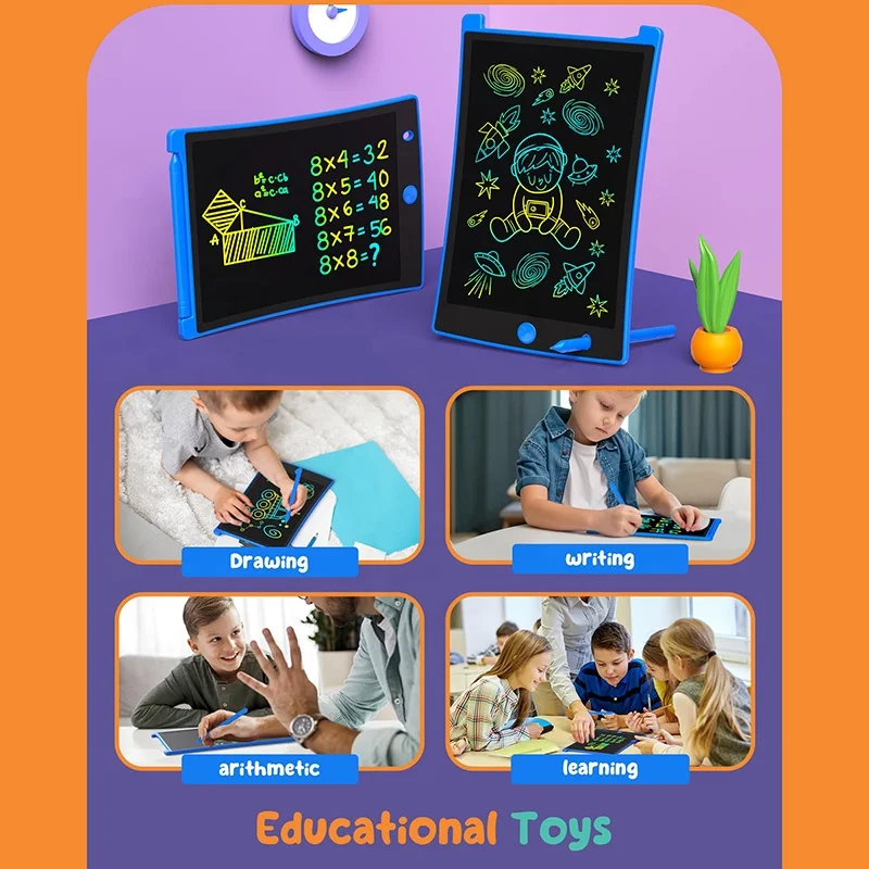 8.5 12 kids lcd write electronic writing board digital pad writing slate tablet toddler toys for kids children 8.5 10 12 inch