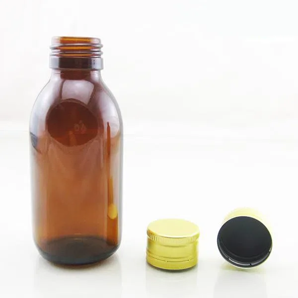 Wholesale 250ml 300ml Amber Glass Syrup Bottle Oral Liquid Bottle