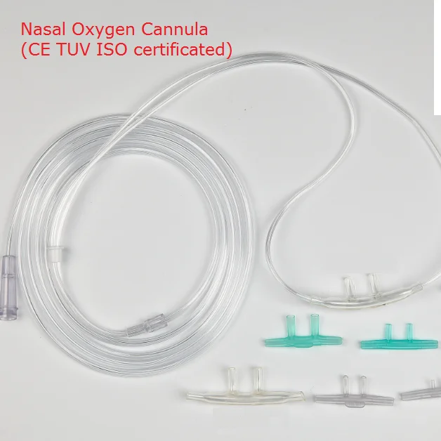 Носовые кислородные трубки, носовые трубки с изогнутым кончиком (сертификаты CE, ISO)