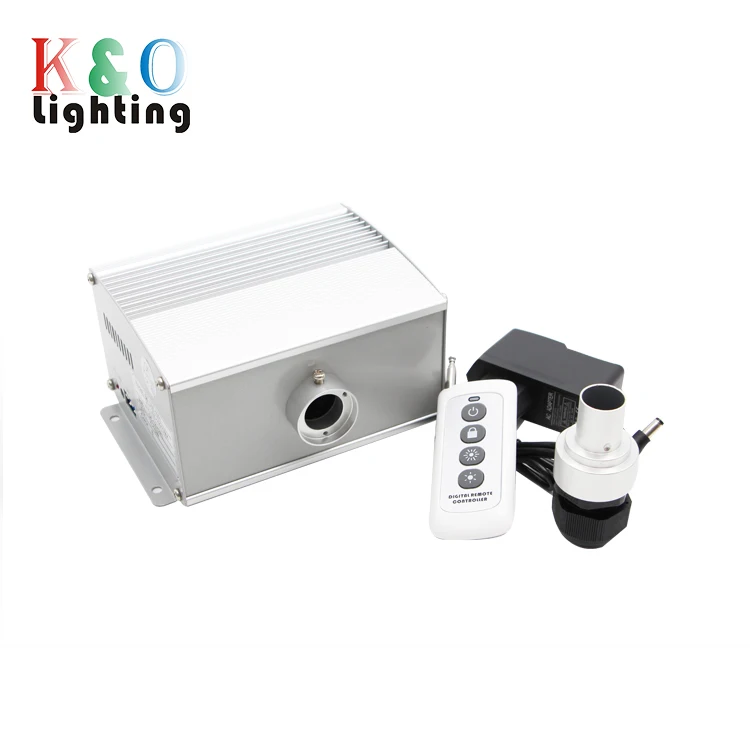 Suitable For Wedding Standard 6 Colors 10W Wheel  RF Remote Controller Optional Effect Fiber Optic  Light