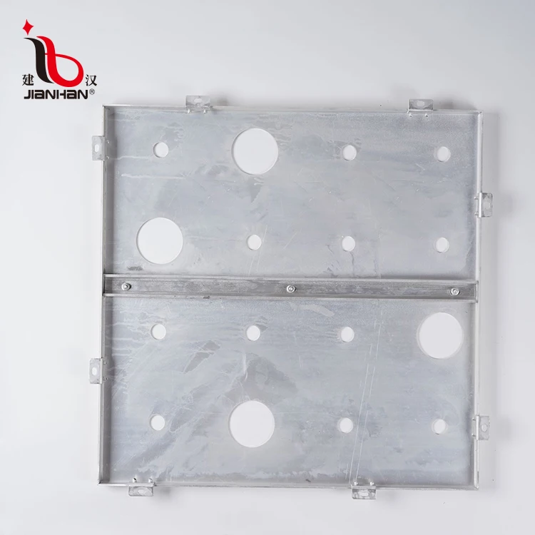 
customized building light color indoor wall metal plate decoration aluminium perfored curtain walls panel 