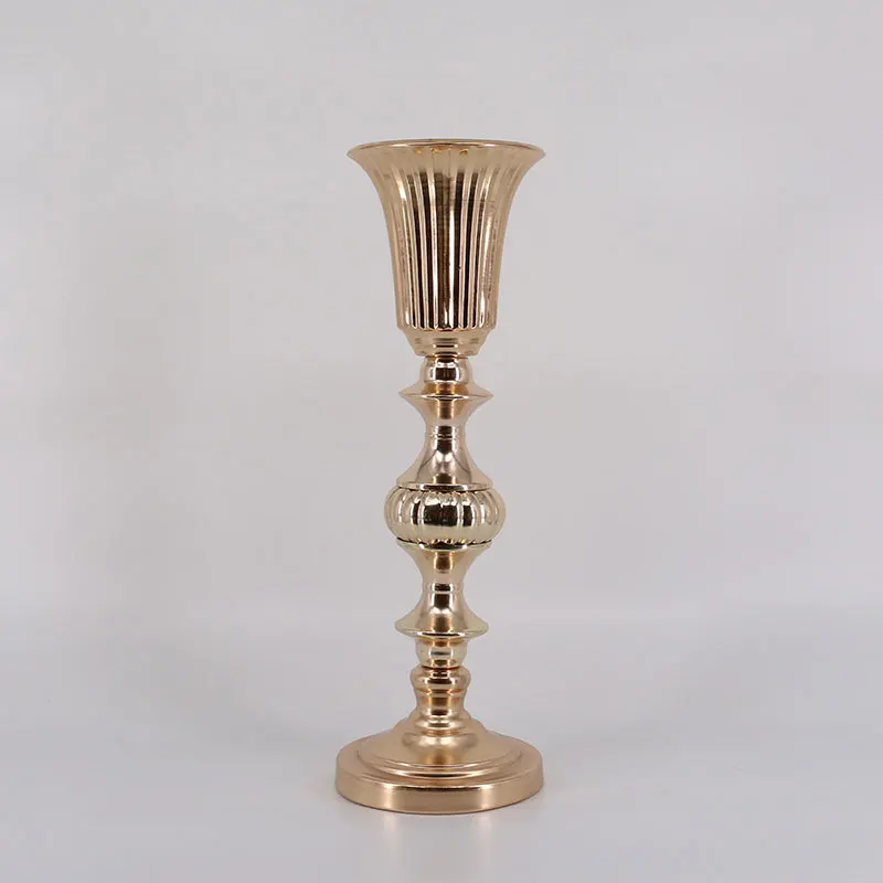 Золотые Свадебные Поставки Цветочная ваза 40/50 см дорожный свинцовый Декор реквизит подсвечники вечерние поставки