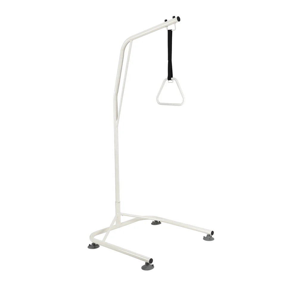BE432 Stand Trapeze Home Floor Bars Pull Up Lifting Pole Trapeze Bar Hospital Bed Rails Assist Bars for Seniors Elderly