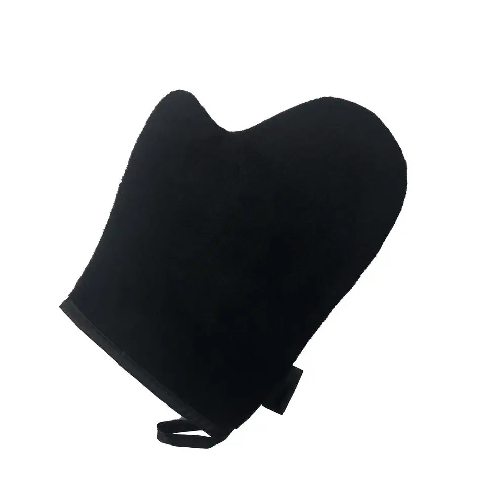 OEM ODM custom logo private label tanning mitt velour sponge sunless tanning g-loves self tanning applicator