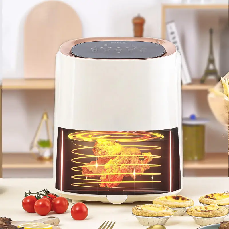 Support for custom plugs 4.5L 1430W household smart steam cooker air fryer electric with touch screen