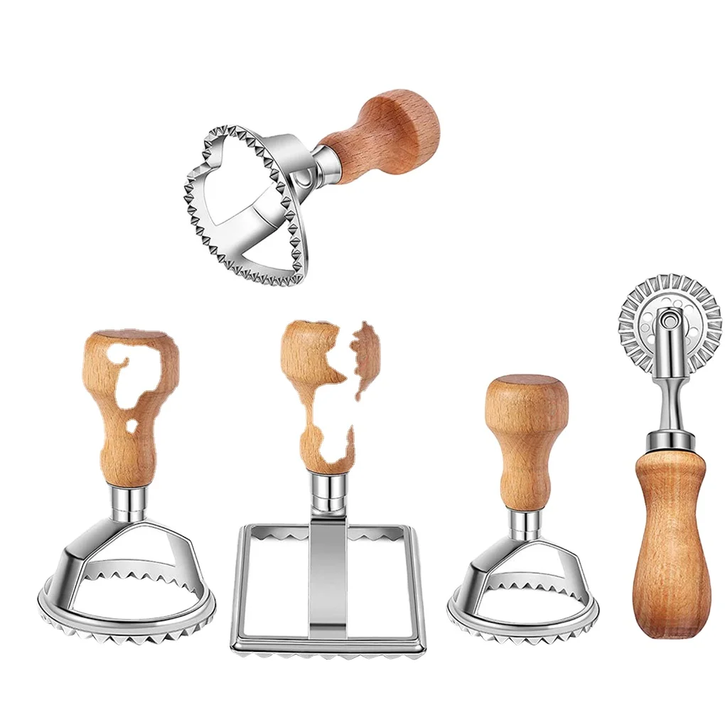 New Baking Tools Square Round Dumpling Maker Wheel Heart Maker Mold