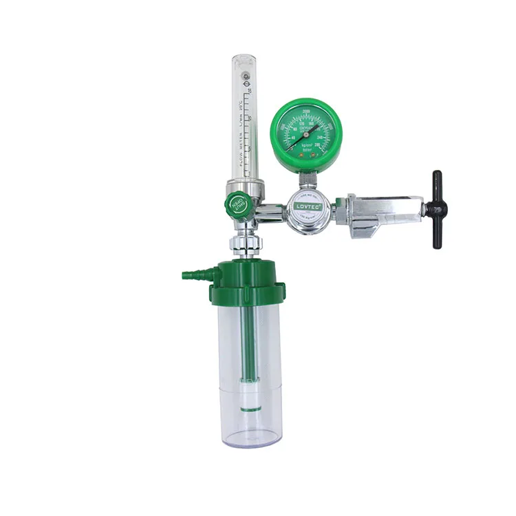 Connect oxygen cylinder to use oxygen flow meter oxygen regulator