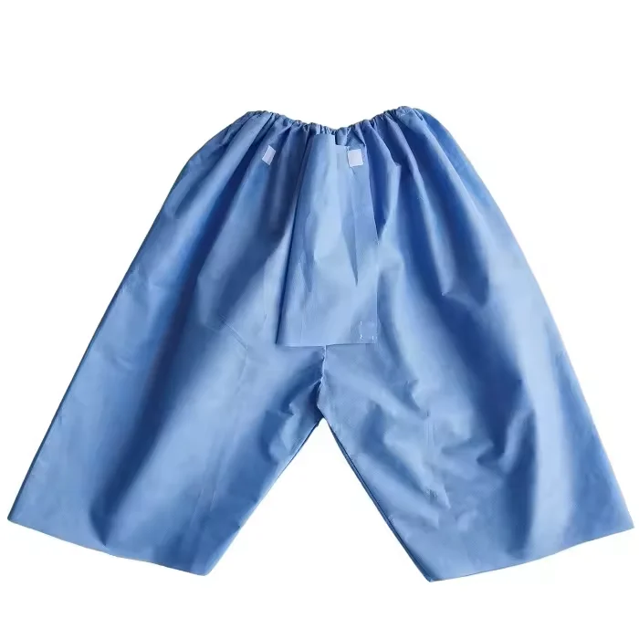 Disposable Patient Colonoscopy Exam Shorts/Pants Medical Underwear Endoscopy Non-Woven Scrub Patient Pants Pyjamas
