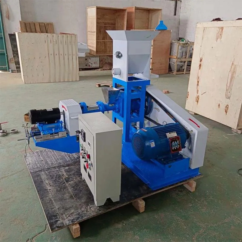 Electric Motor 30-40kg/h fish feed production line fish pellet extruder
