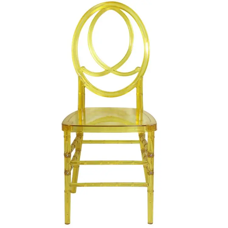 Yinma furniture chiavari chairs clear Plastic with cushion