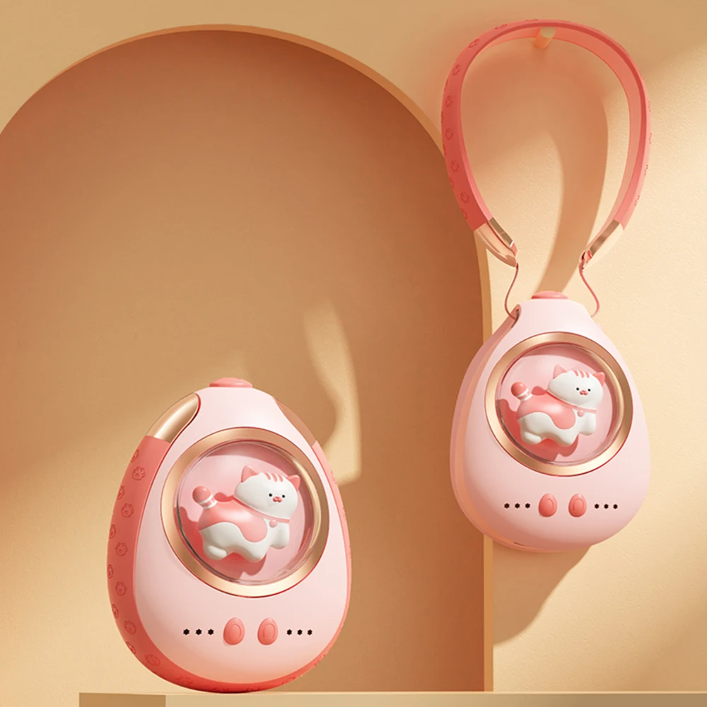 Cyke New Design Warm Neck Rechargeable Electronic Hand Warmer Cute Cat Cell Phone 5000mah Power Bank N1