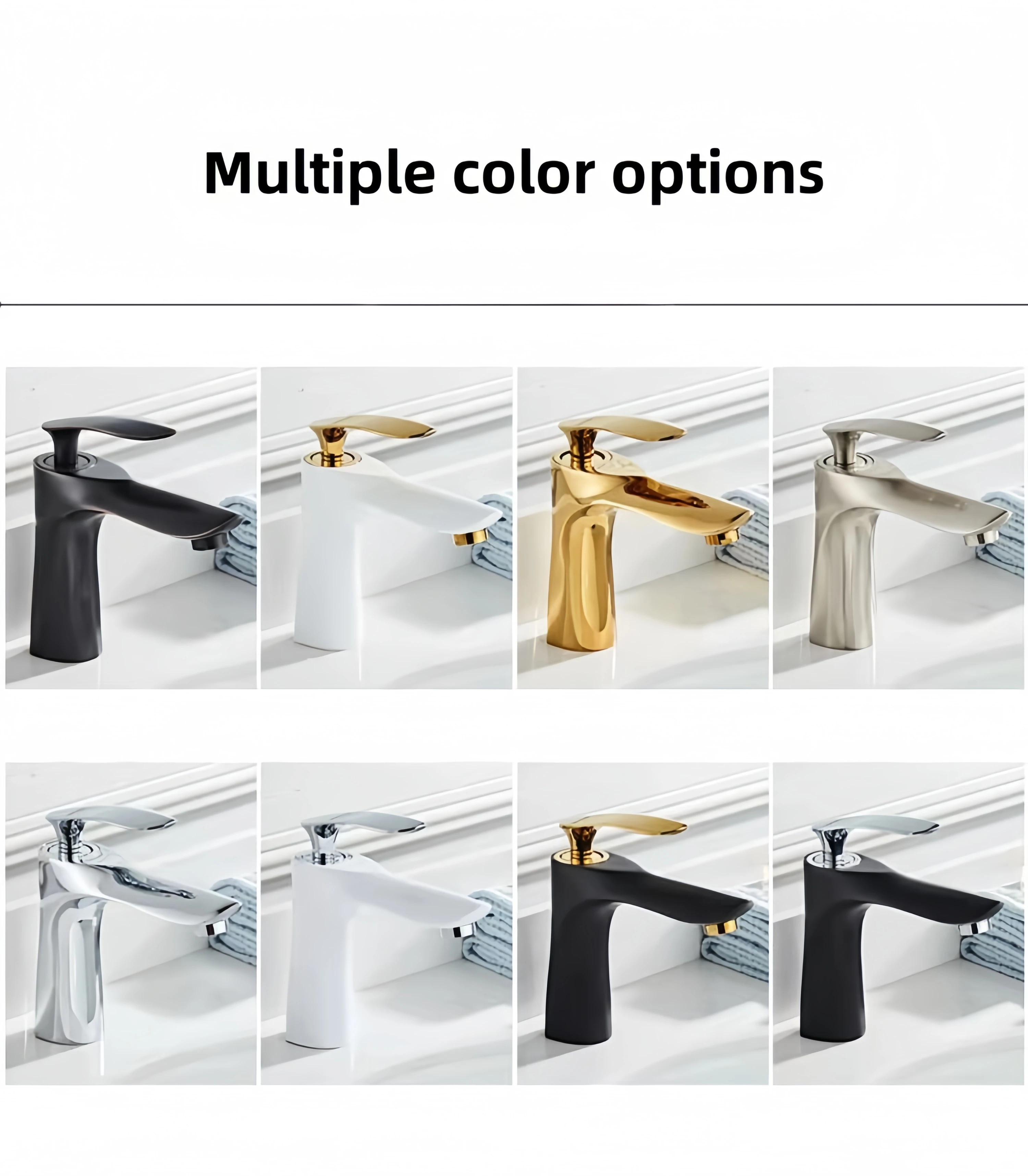 Luxury Single Handle Zinc Tap Water Saving Plumbing Fixture Chrome Basin Faucet Mixer Brass Taps Bathroom Faucet