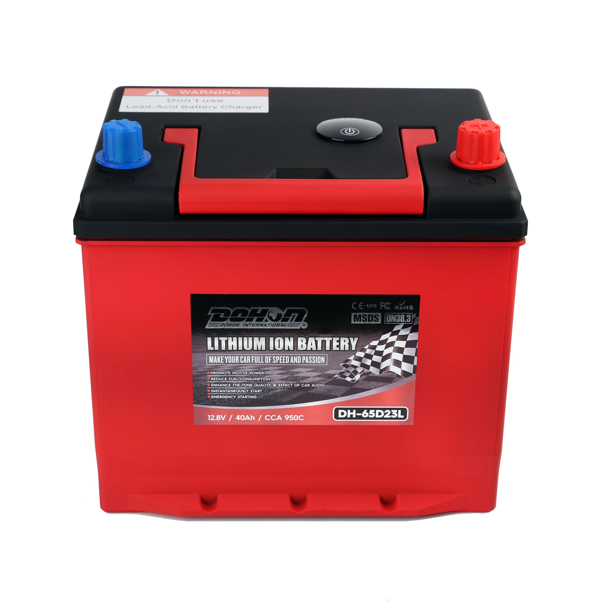 65D23L/R CCA950 12V 40Ah  A123 Cell Lithium-Iron Battery With BMS 12 Volt Lithium Ion Battery