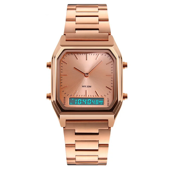 Wholesale multi-function electronic men quartz movement combined watch sport customized digital wristwatch