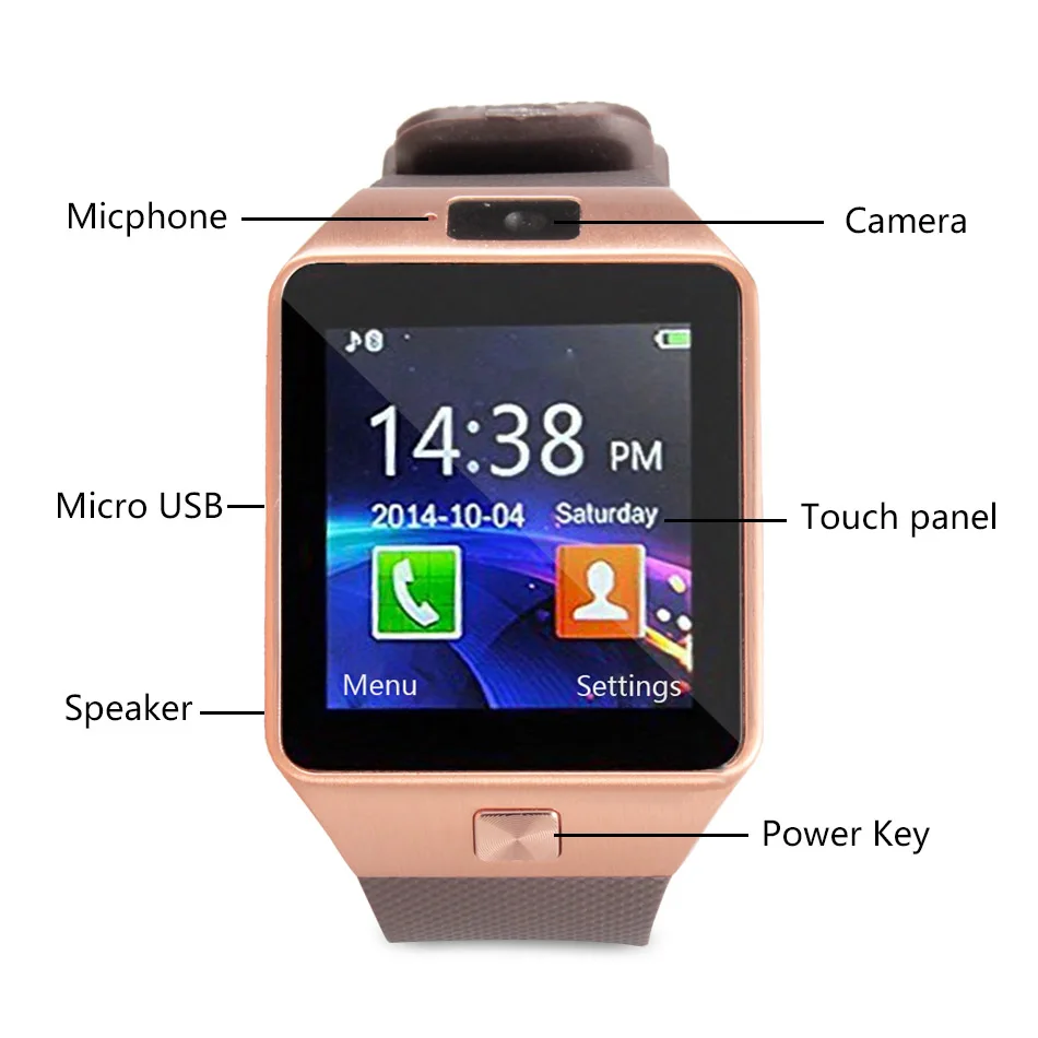  Умные часы DZ 09 Reloj Smartwhatch Phone Whach Blue tooth Smar умные Dz09 со слотом для