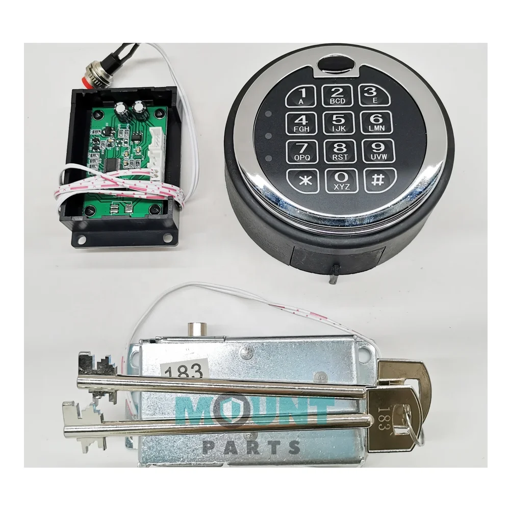 Электронный цифровой стальной Сейф с огнеупорной клавиатурой и 2 ручными клавишами управления для дома