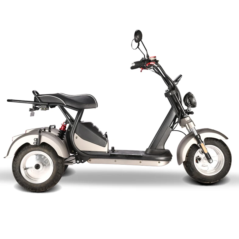 New Models Double Motor 4000w Lithium Battery 60v 3 Wheel Electric Tricycle Citycoco 2 People Seats Electric Trike Citycoco COC
