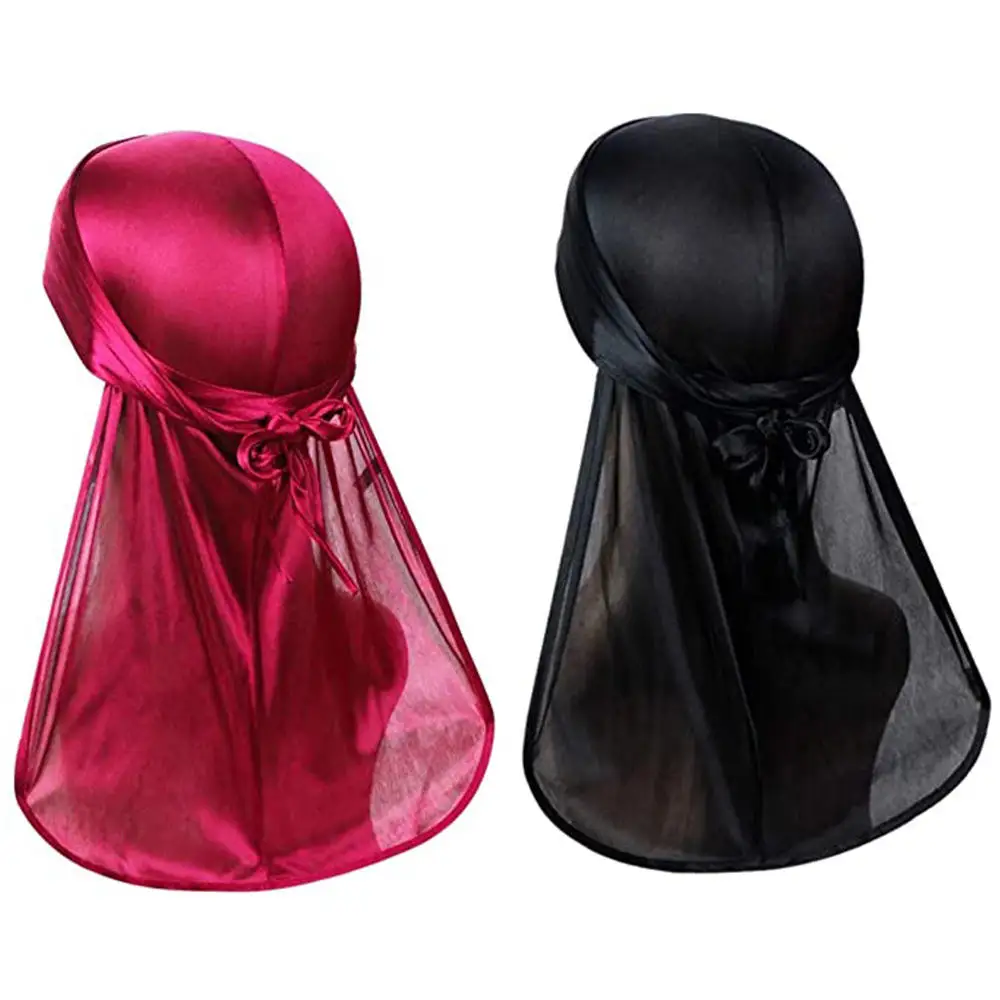 Eastsunshine High Quality Custom Logo Color Silk Durags Bandanas For Men Women