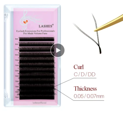 0,05 0,07 Yy готовые ресницы для наращивания для салонов, индивидуальные ресницы для наращивания Yy Lash Artist