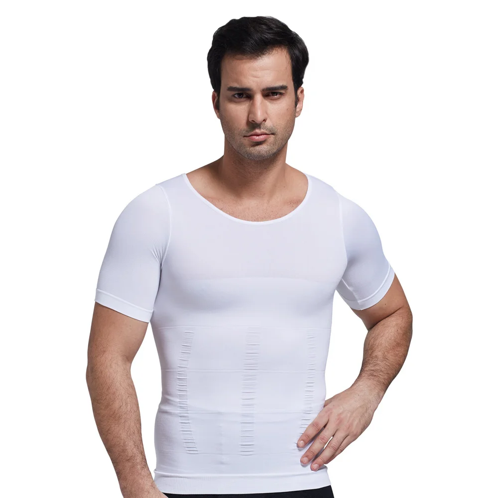 Дышащие гинекомастия сжатия скрыть человек Moobs для похудения Body Shaper сжатый