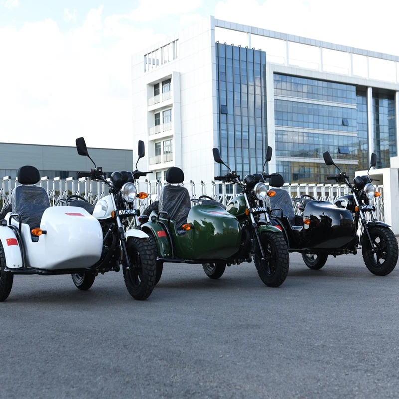150CC/200CC max speed 59mph gasoline motorcycle sidecar