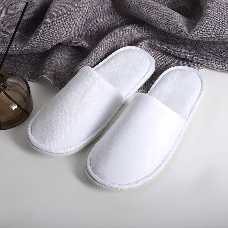 Hotel Amenities Disposable Slippers Eva Outsole Material Hotel Disposable Slippers