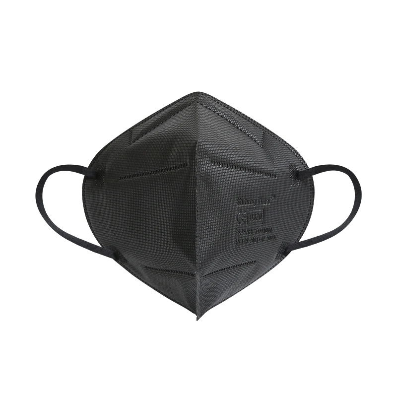 
Black FFP2 Face Masks FFP2 Respirators earloop Biomass respirator mask in German warehouse stock 