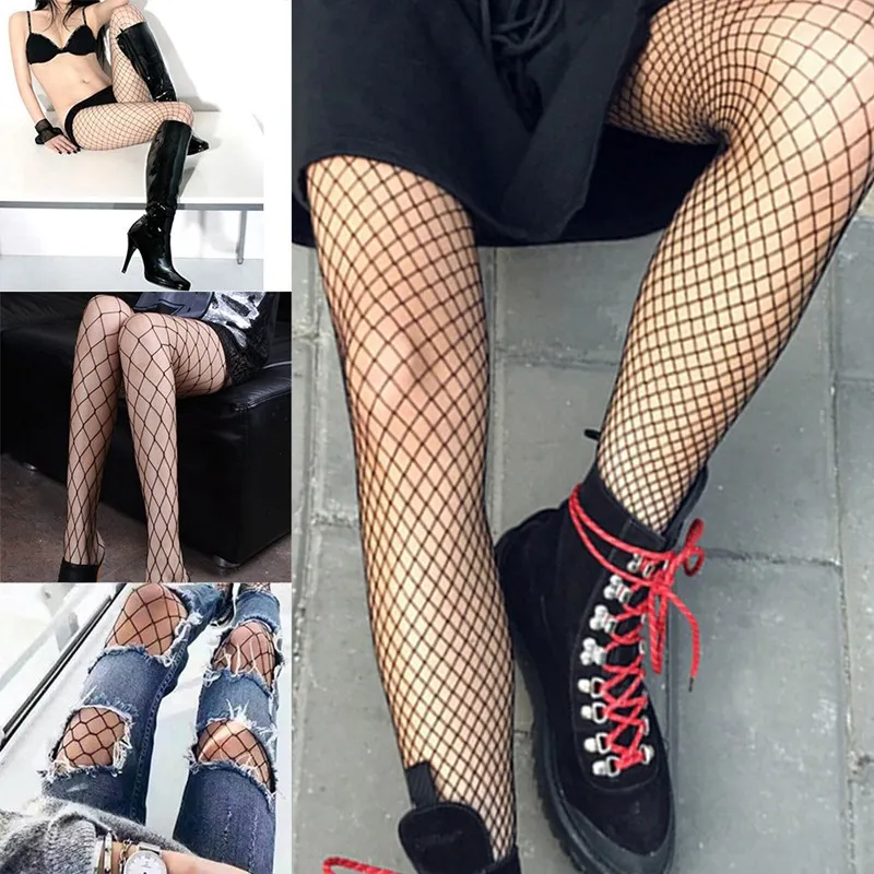 Wholesale elastic nylon sexy black stockings women fishnet pantyhose