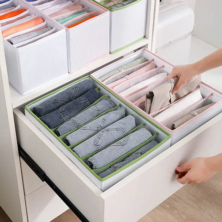 Home Separation Drawer Dividers Wardrobe Clothes Drawer Closet Organizer Socks Bags Household Fabric Storage Box