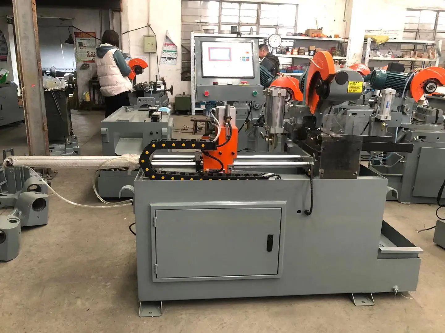 Automatic CNC Pipe and Tube Cutting Machine MC315SL SS CS Metal Cutting Machine