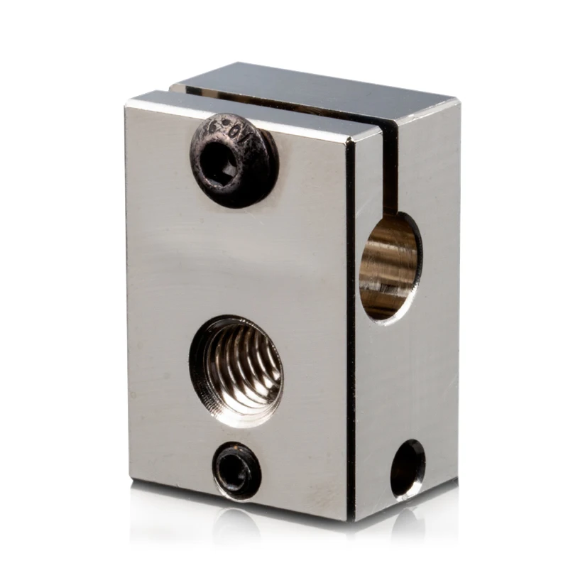 trianglelab PT100 V6 Plated Copper Heat Block For E3d V6 Hotend 3D Printer HeateD Block for Sensor Cartridge DDB Extruder TItan