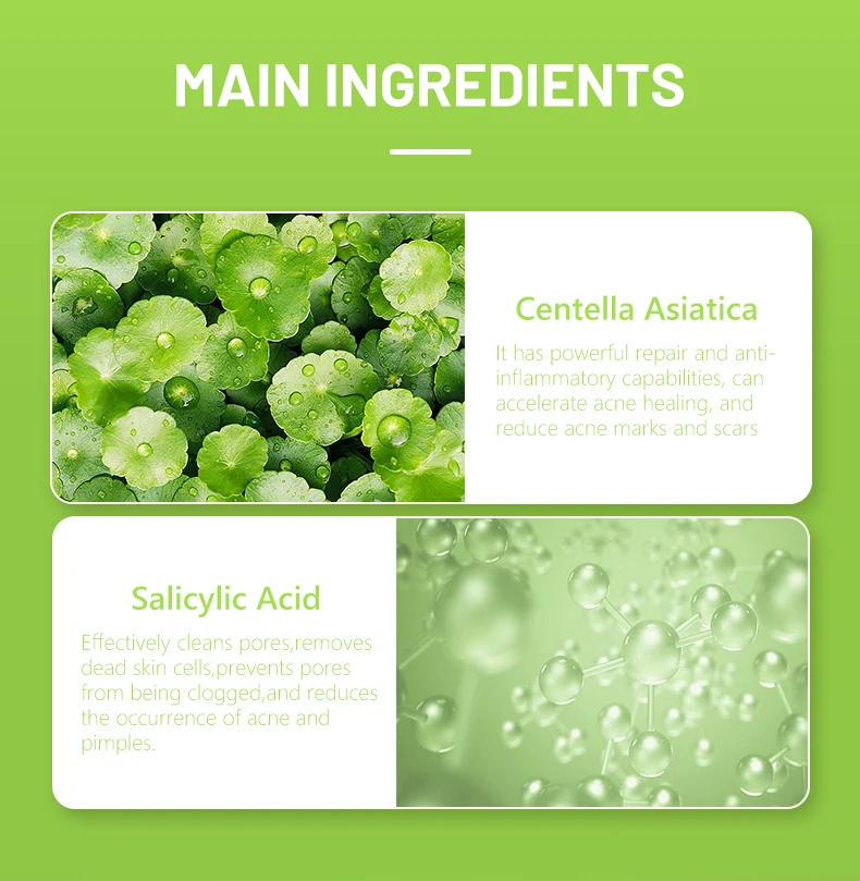 Disunie Acne Spot Treatment Facial Pore Deep Cleansing Acne Scar Removal Exfoliating Serum With Centella Asiatica