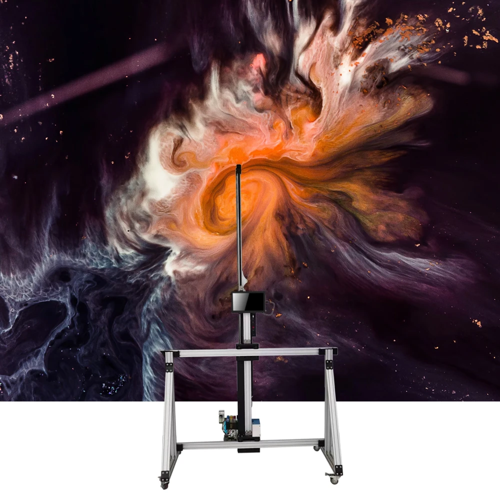 3D HD UV Art wall painting inkjet printer for large size automatic splicing of indoor and outdoor underground walls