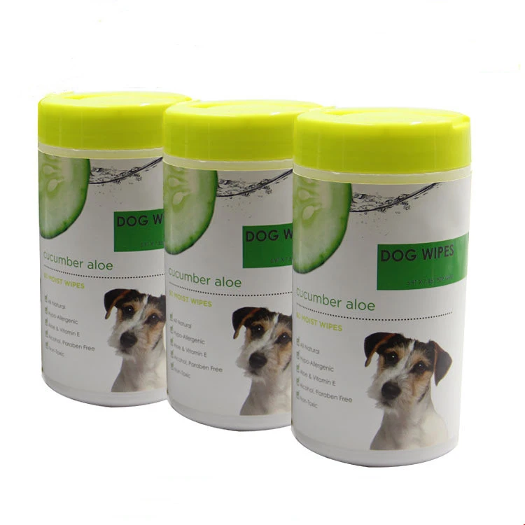 New Collection PCS/Bag OEM Spunlace Nonwoven Organic Antiseptic Pet Dog Cat Wet Wipes