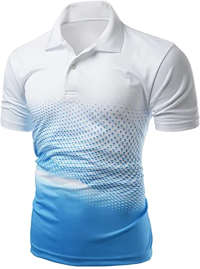 Wholesale Custom Your Own Design 100% Polyester Golf Polo T Shirts for Men