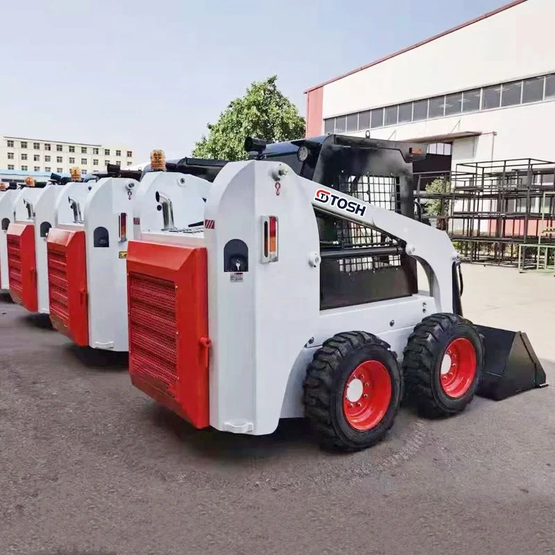 TOSH Free Shipping Cheap Wheeled Skid Steer Loader Directly Sold By Chinese Manufacturer
