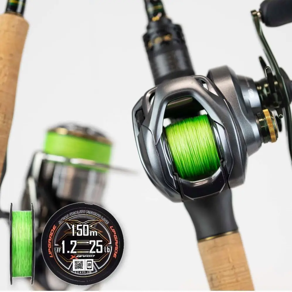 Length:150M and 200M, Size:14-50lb Japan 8 Strands Multifilament YGK original X-Braid Upgrade X8 8 Braided Fishing Pe Line