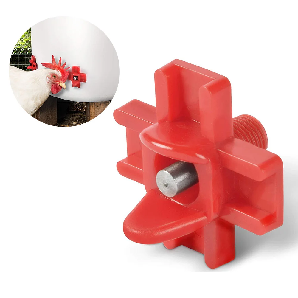 Automatic water dispenser for chickens poultry use horizontal nipple drinker side mount chicken quail bird water nipples