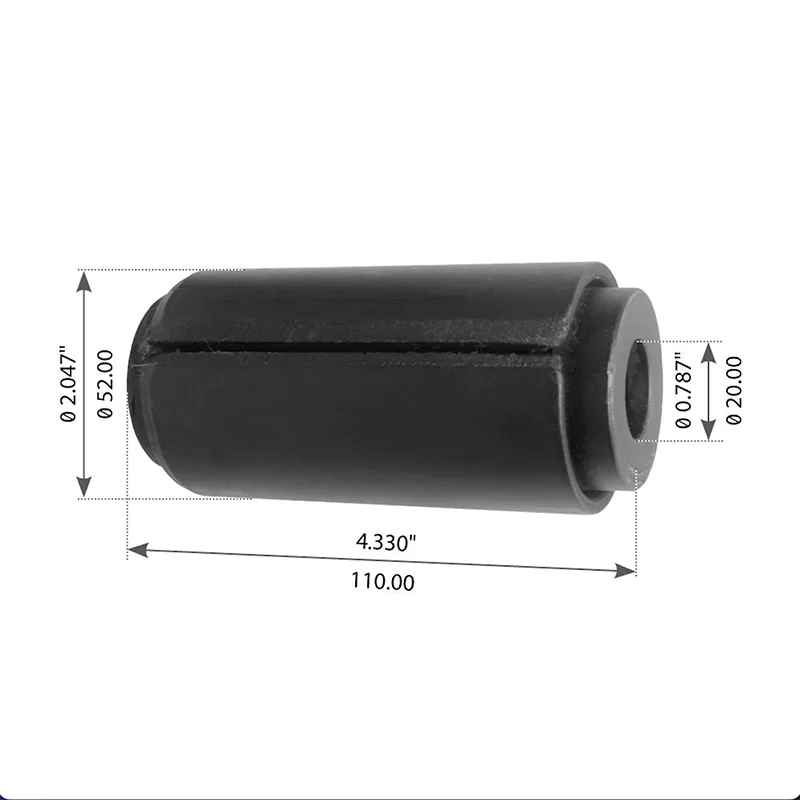 Suppliers suspension shackle stabilizer leaf spring rubber bushing 20533294 for volvo rear scania truck